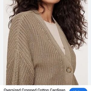 Banana Republic Taupe Knit Cardigan